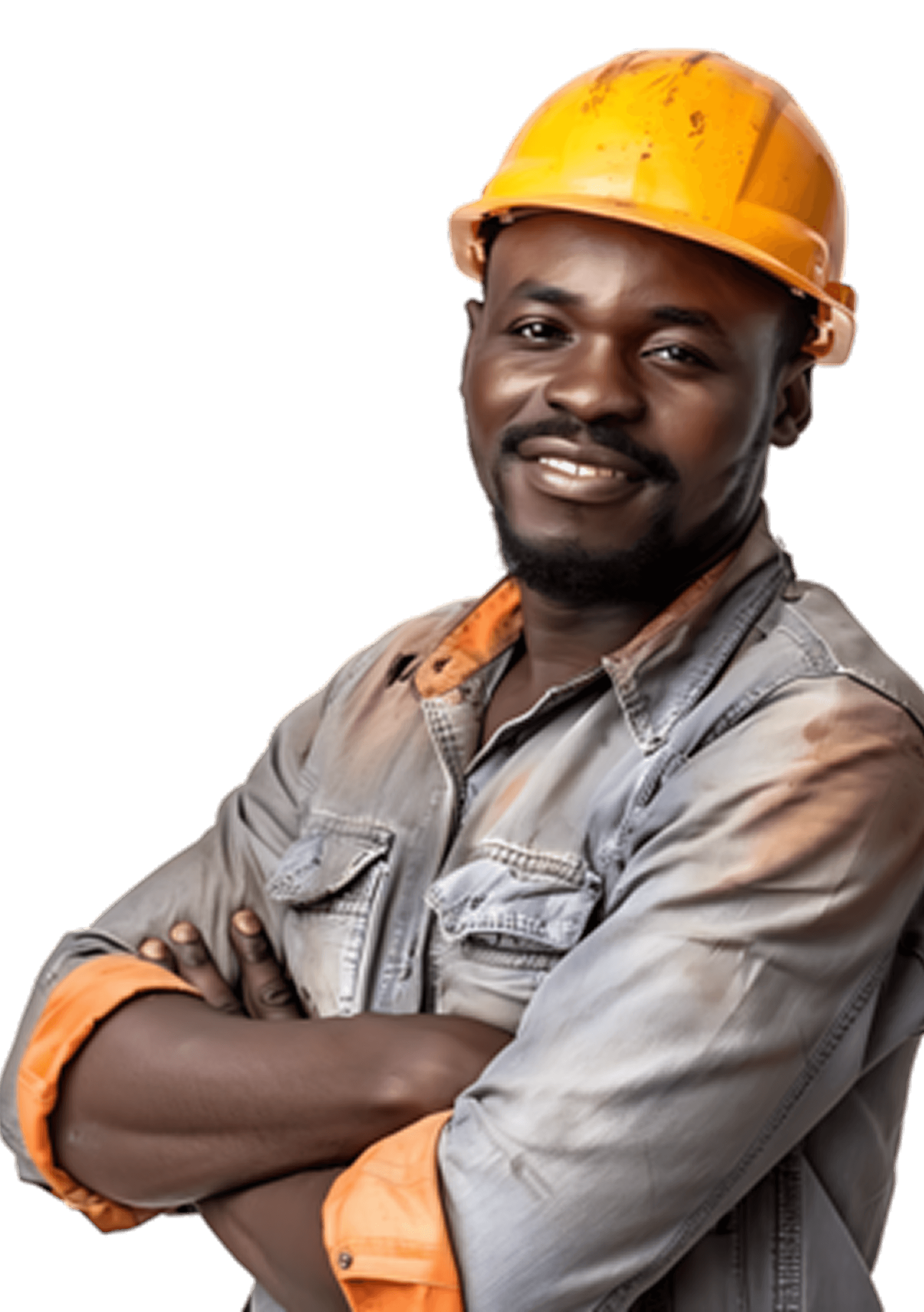 Professional engineer in safety gear